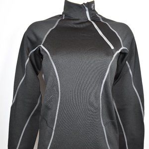Women's KLIM Solstice Black Skiing/Snowmobile Outdoor 3.0 Base Layer w/ Zipper
